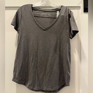 Medium “seriously soft” V neck Gray tee shirt